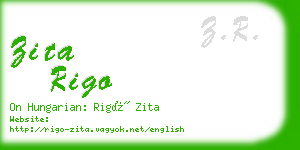 zita rigo business card